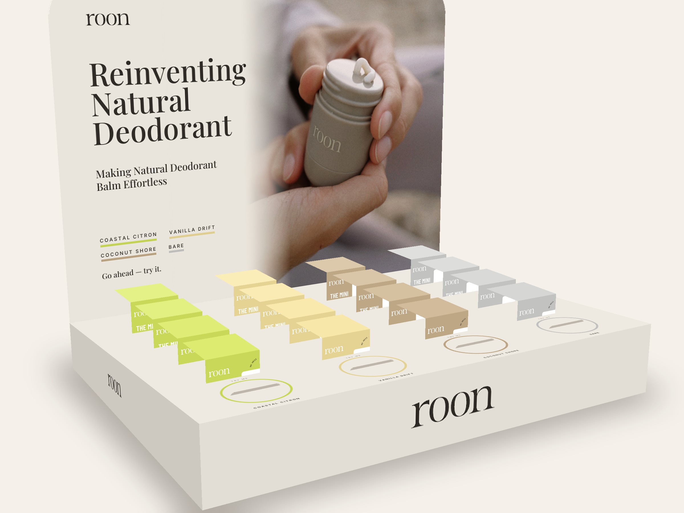 Spa & hotel counter display